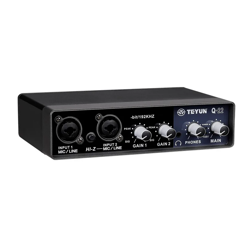 Placa de Som com Interface de Áudio Ecrã de Som com Monitoramento Gravação ao Vivo de Guitarra Placa de Som Profissional para Estúdio e Cantor Elétrica - Image 3