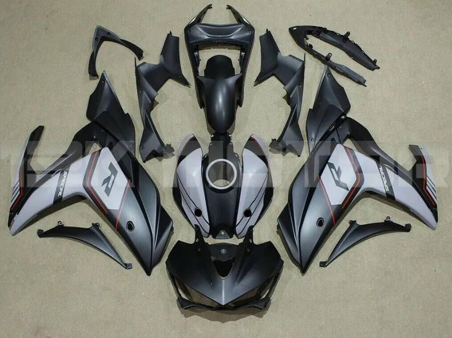 New ABS Injection Mold Full Fairings kit Fit For YAMAHA YZF- R3 R25 2015 2016 2017 2018 15 16 17 18 Custom black gray Matte | Автомобили и