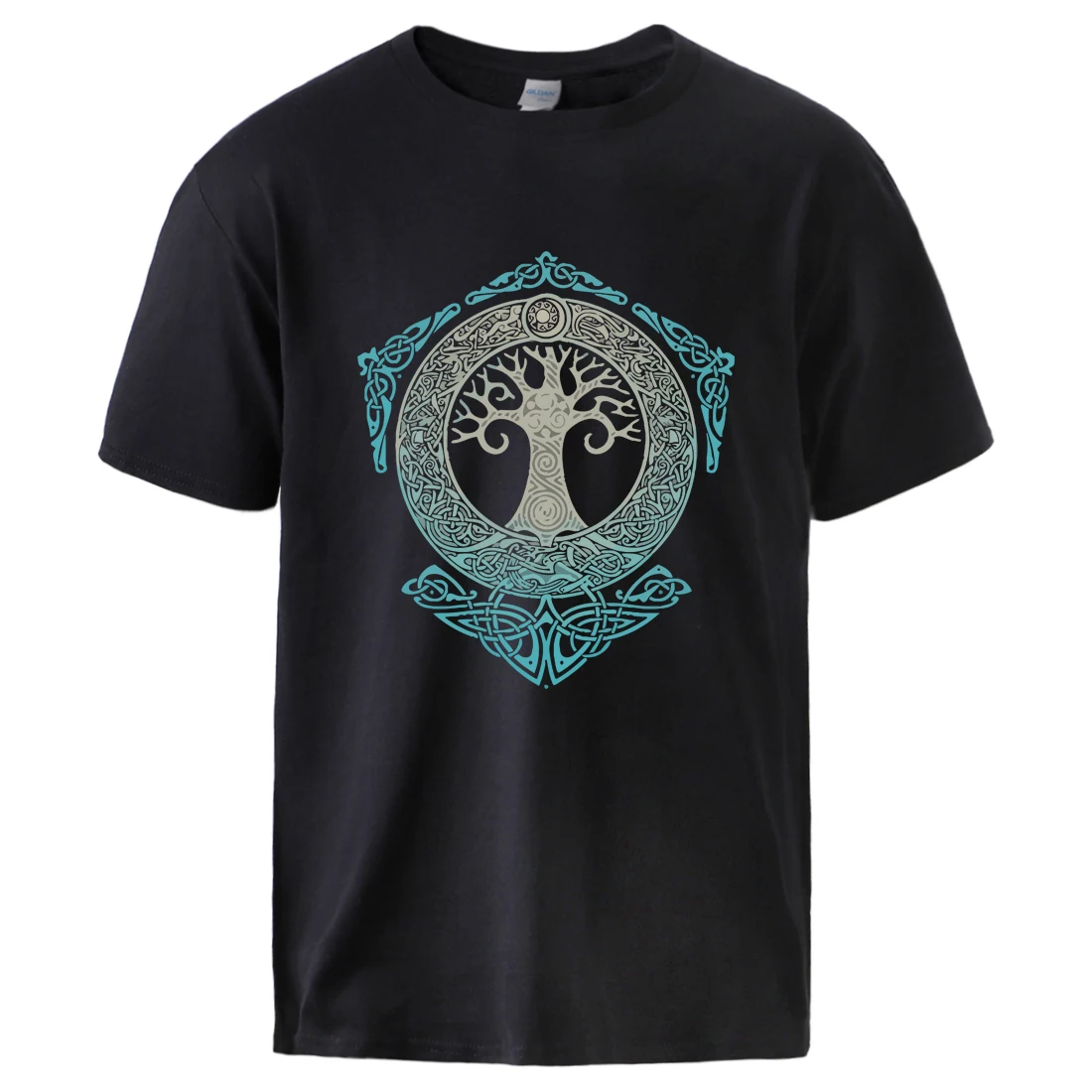 T-Shirts Short-Sleeve Streetwear Tee Norse Mythology Vikings Casual Summer Cotton