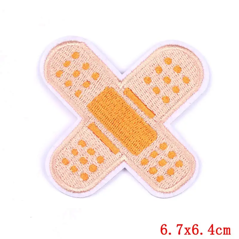 Prajna DIY Bandage Embroidered Patches For Clothing Sport Ball Patch Iron On Stickers Cute Patch Kiss Lip Badge Applique Decor F