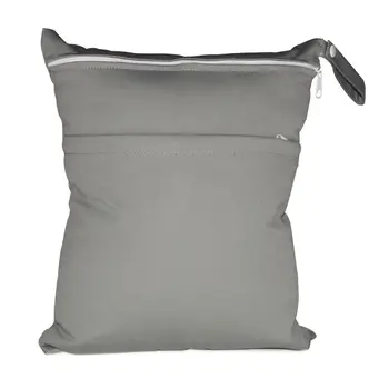 

Reusable Waterproof Baby Wet Dry Bag Infant Washable Dual Zip Infant Nappy Pouch