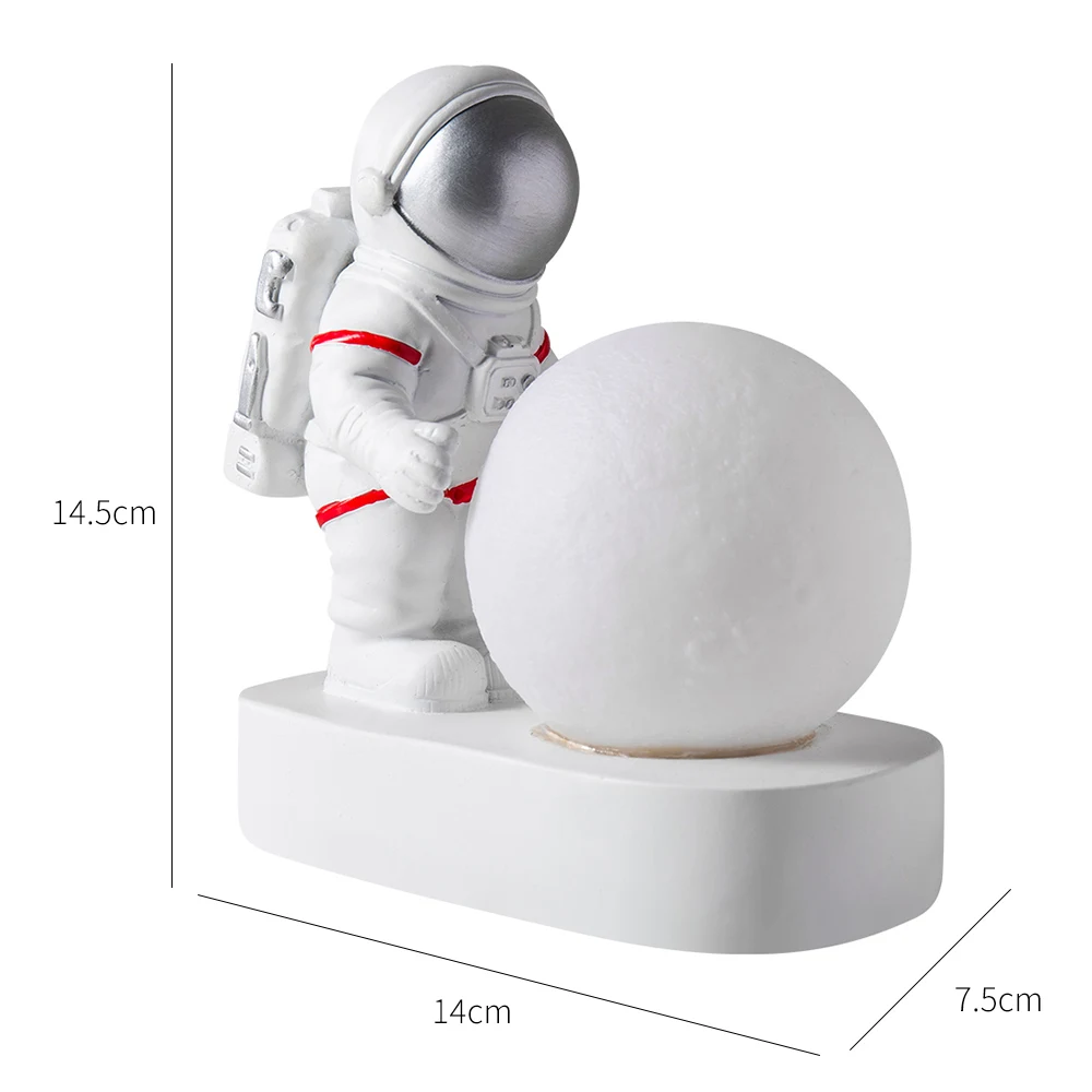 Nodic Cosmonaut Desk Night Light Creative Astronaut Resin Ornaments Decor Child Gift Home Decoration Accessories for Living Room