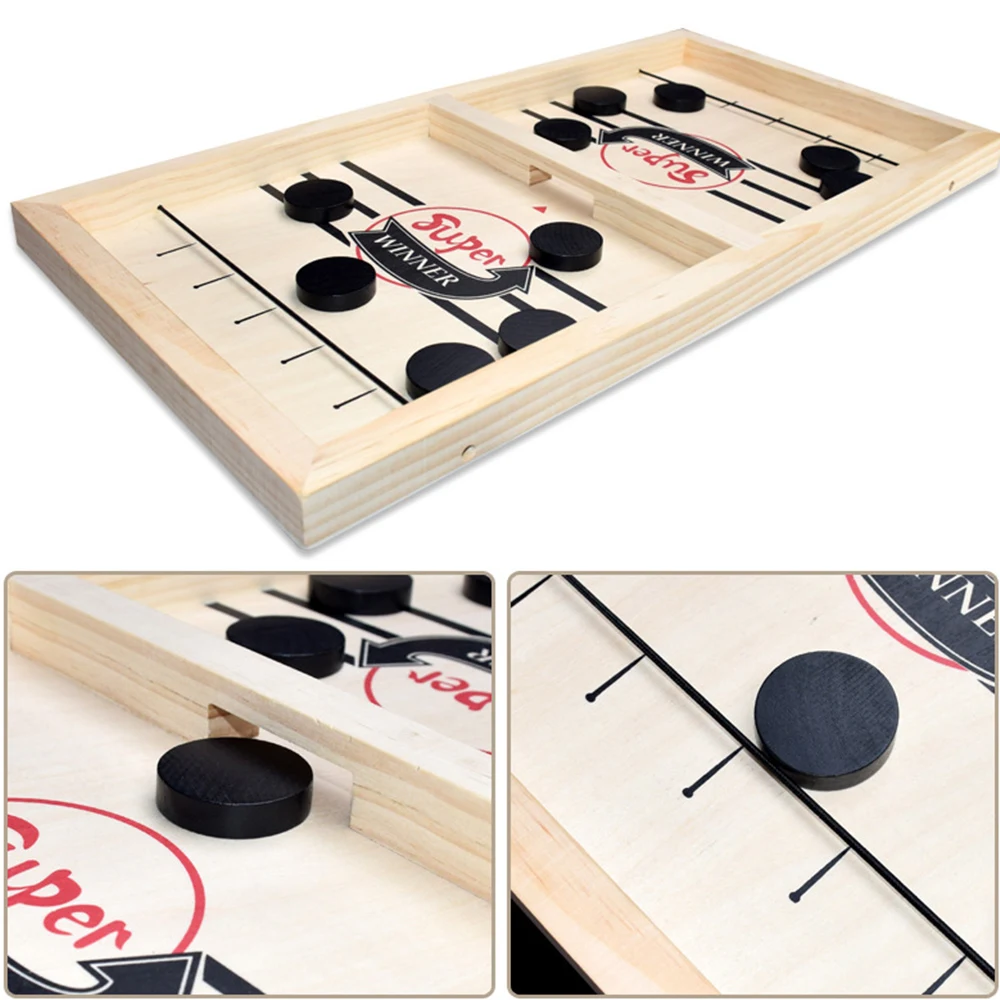 Супер победитель игры Foosball Быстрый хоккейный слинг Puck игра развивающий Забавные