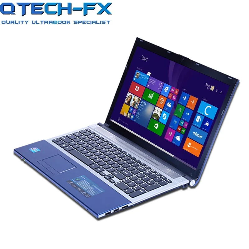 Flash Deal 15.6" Core i7 Gaming Notebook PC 8GB RAM SSD 128GB /64GB +750GB/ 1TB HDD CPU Intel Metal Arabic AZERTY Spanish Russian Keyboard 1