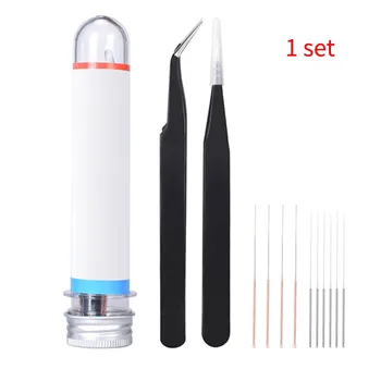 

12pcs Extruder Mini Portable Stainless Steel Flexible Filament Feeder Gear Nozzle Cleaning Tool Kit Practical Needles Tweezers