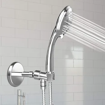 

5 Modes Bathroom Shower Head Powerful Round Chrome Rain Shower Hose Pressure Boosting Shower Head Spray Rain Showerhead