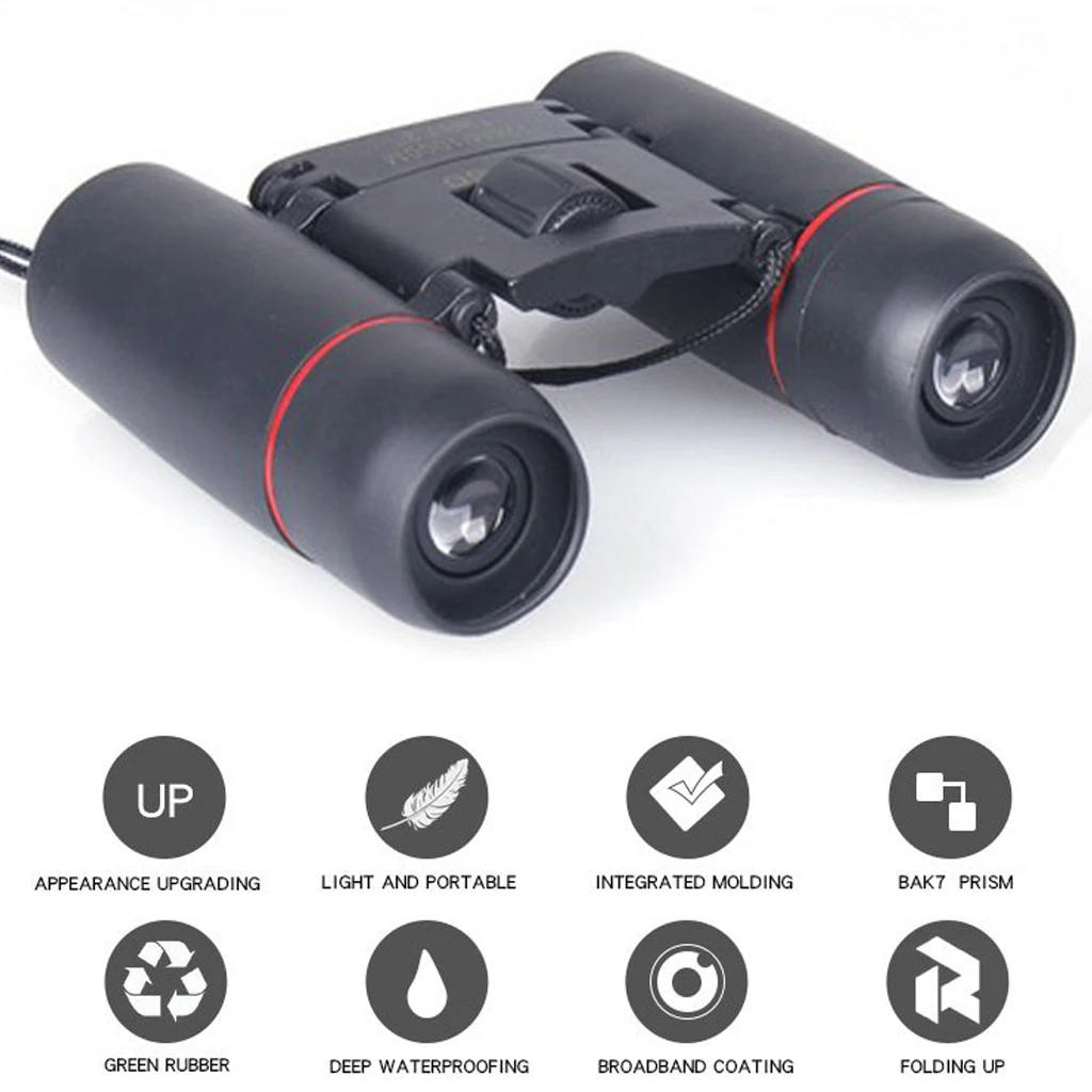 

Zoom Telescope 30x60 Folding Binoculars with Low Light Night Vision for outdoor bird watching travelling hunting camping 1000m