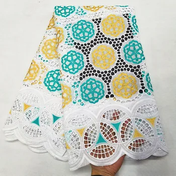 

Latest Cotton African Nigerian Dry Lace Fabric 2020 High Quality Swiss Voile Lace In Switzerland Dubai Fabric 5yards