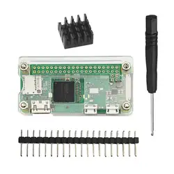 Pi Zero Case Raspberry Pi Zero 4 в 1 комплект Акриловый чехол для Raspberry Pi Zero W и Pi Zero 1,3 (акриловый прозрачный)