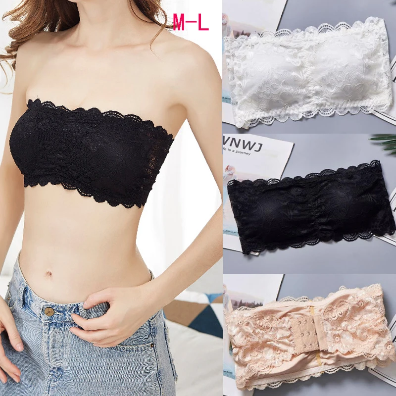 Women Lingerie Bra Tube Top Invisible Push Up Bralette Seamless Strapless Summer Chest Wraps Crop Top