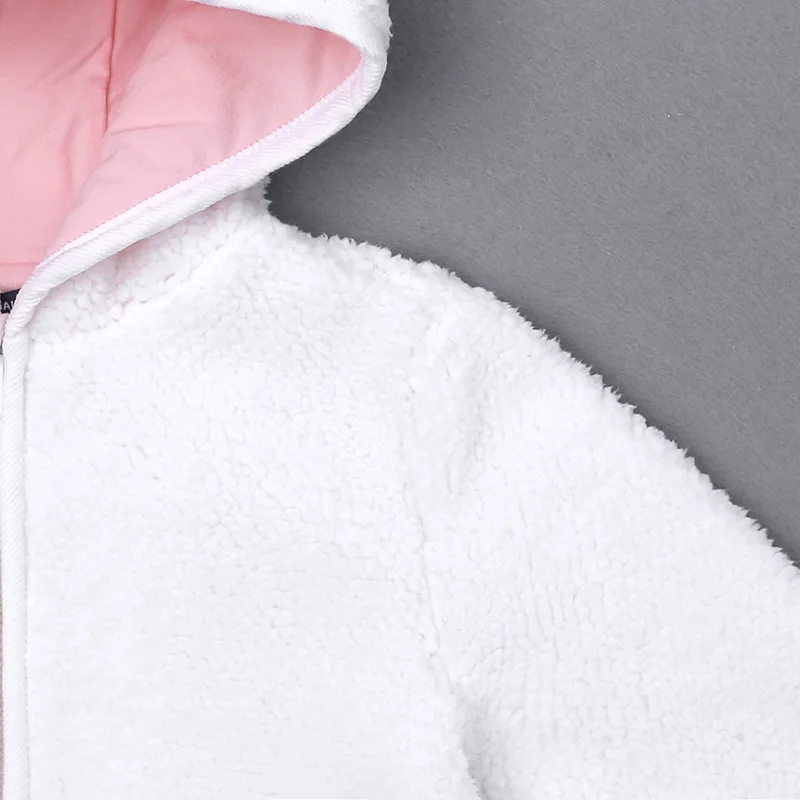 CYSINCOS Baby Boys Girl Long Sleeve Animal Cartoon Ear Hooded Pullover Tops Newborn Infant Warm Clothes Coat Cold Winter Outwear