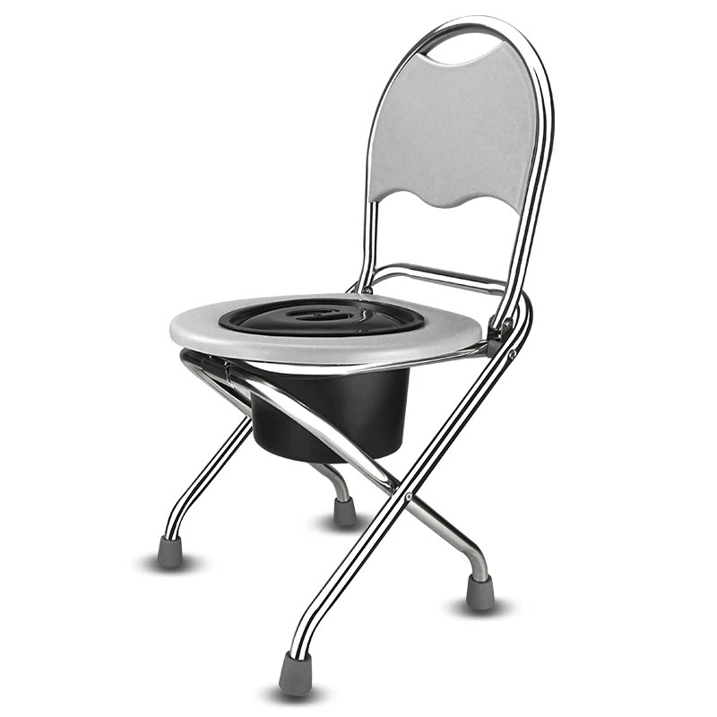 Портативный складной пожилой стул для унитаза для беременных женщин толстая трубка из нержавеющей стали Movabl унитазы со встроенным туалетом и перегородкой