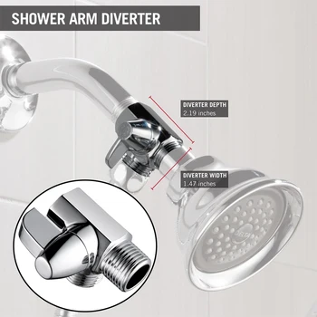 

Brass Replacement Parts Sprinkler Faucet Plumbing Water Control Tee Joint Durable Shut Off For Bathroom Shower Arm Diverter Home