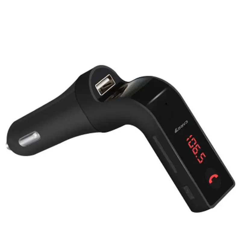 Автомобильный FM Bluetooth передатчик беспроводной G7 AUX с USB портом поддержка WMA U диск TF