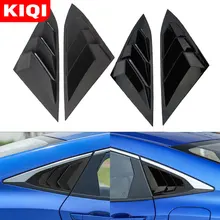 KIQI – autocollant de couverture de vitres arrière de voiture 2 pièces/ensemble, garniture de volet de fenêtre triangulaire pour Toyota C-HR CHR C HR 2016 – 2020, accessoires