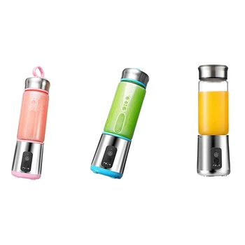 

380Ml Portable Juicer Multifunction Cut Mixer Usb Charging 6 Blades Blender Juice Cup Fruit Extractors Juice Maker