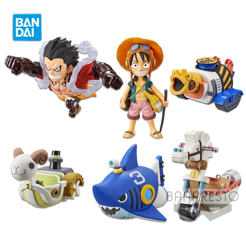 Bandai Wcf One Piece Figures Treasure 1 Rufy Thousand Sunny Ferry Figures Collezioni Model Dolls Toys For Aldult