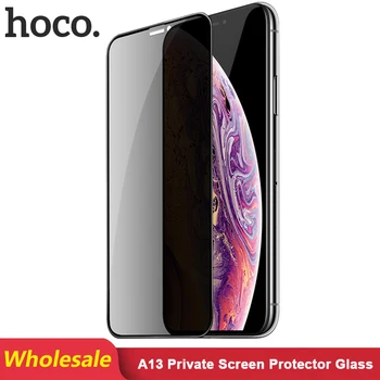 

HOCO A13 12 pcs/Lots Wholesale Full Cover Private Screen Protector For iPhone 11 Pro Max XS MAX XR X Xs Antispy Tempered Glass
