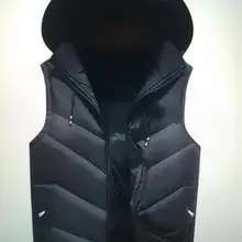 Модный мужской жилет размера плюс, утолщенный пуховый хлопковый жилет, брендовый мужской жилет, весенний мужской жилет, Приталенный жилет без рукавов