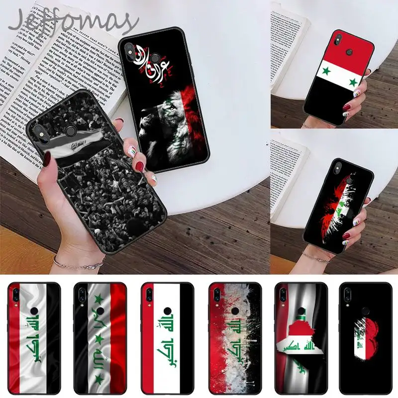 

Iraq Flag pattern Phone Case For Xiaomi Redmi note 4 4X 8T 9 9s 10 K20 K30 cc9 9t pro lite max