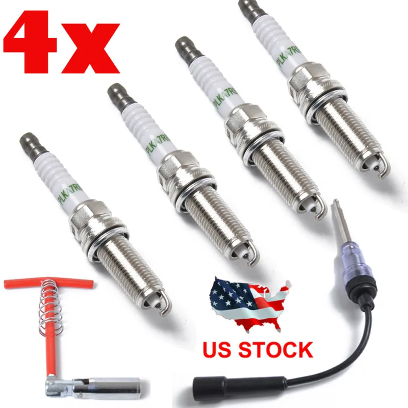 

4x NGK DILKAR6A-11 22401-JA01B Spark Plug With Removal and Installation Tool for Nissan Altima Rogue Sentra