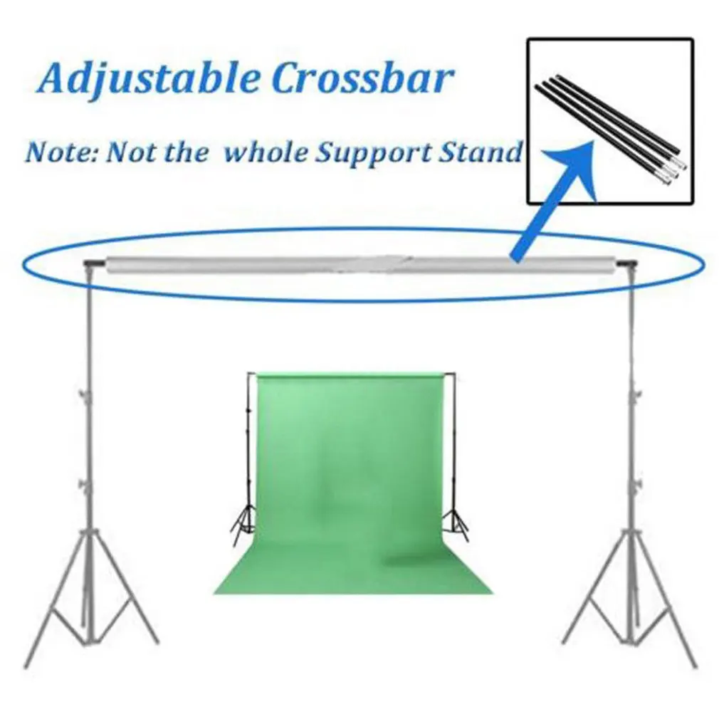 Adjustable Photography Backdrop Photo Studio Support Stand Crossbar Pole 3m/10Ft 