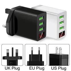 3 Ports USB Ladegerät Schnell Ladung 3,0 Schnelle Lade für Xiaomi Mi Hinweis 10 Pro Tablet Tragbare EU Stecker Wand mobile Ladeg