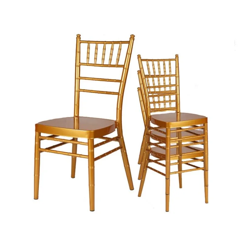 ウエディングイベントのための高品質のゴールドとアルミニウムの豪華なヨーロッパスタイルの椅子
