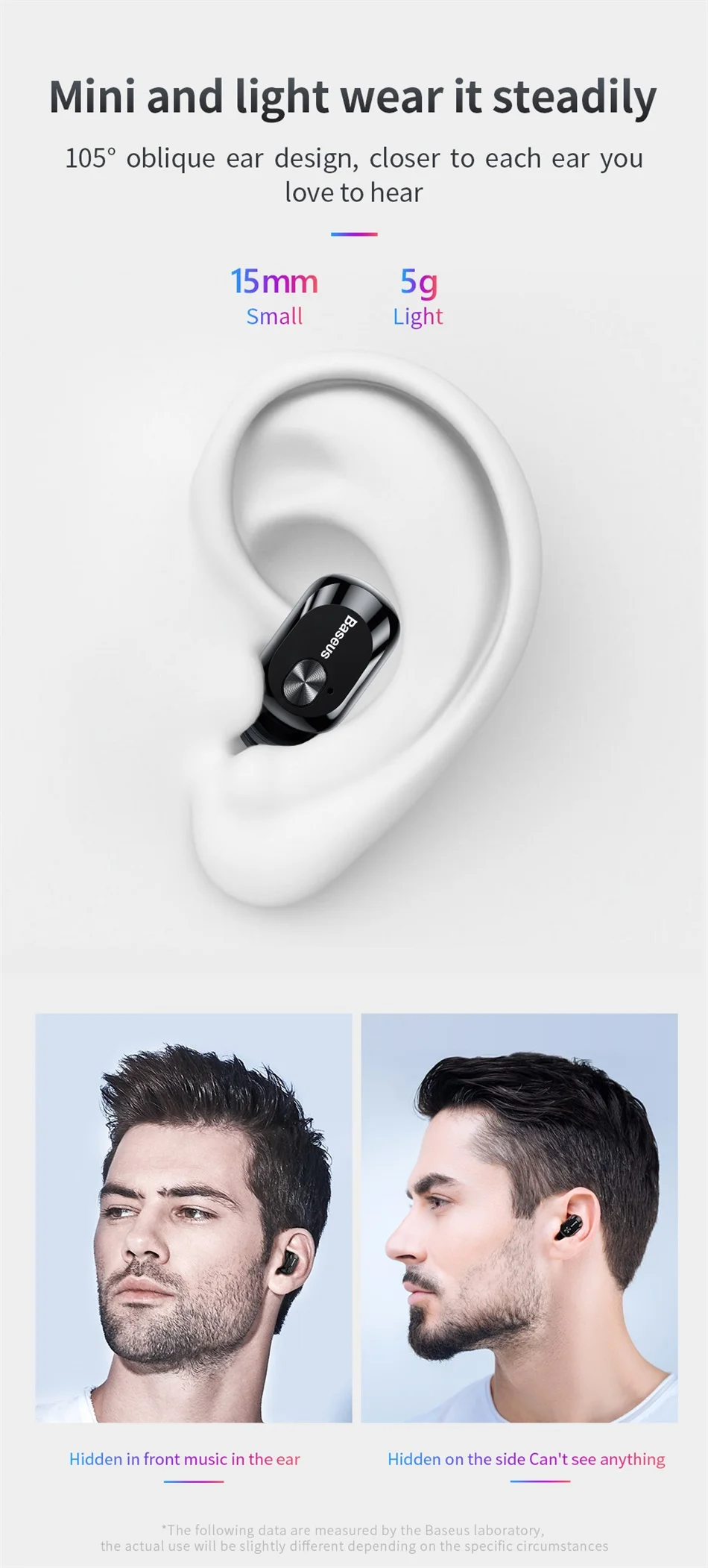 Baseus Encok W01 TWS Bluetooth 5.0 Wireless Earbuds description image 3