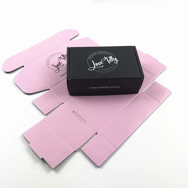 Напечатанная на заказ гофрированная бумага косметическая упаковка почтовый ящик для макияжа