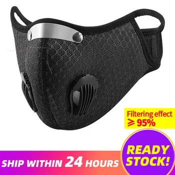 

Cycling Face Mask Breathable Sport Face Mask Anti-fog Dust Bicycle Respirator Reusable Gas Filter Anti Pollution Masks