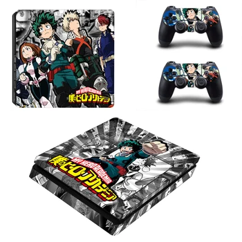 

My Hero Academia Style Skin Sticker for PS4 Slim Console & Controllers Decal Vinyl Skins Cover Game Accessories YSP4S-3421