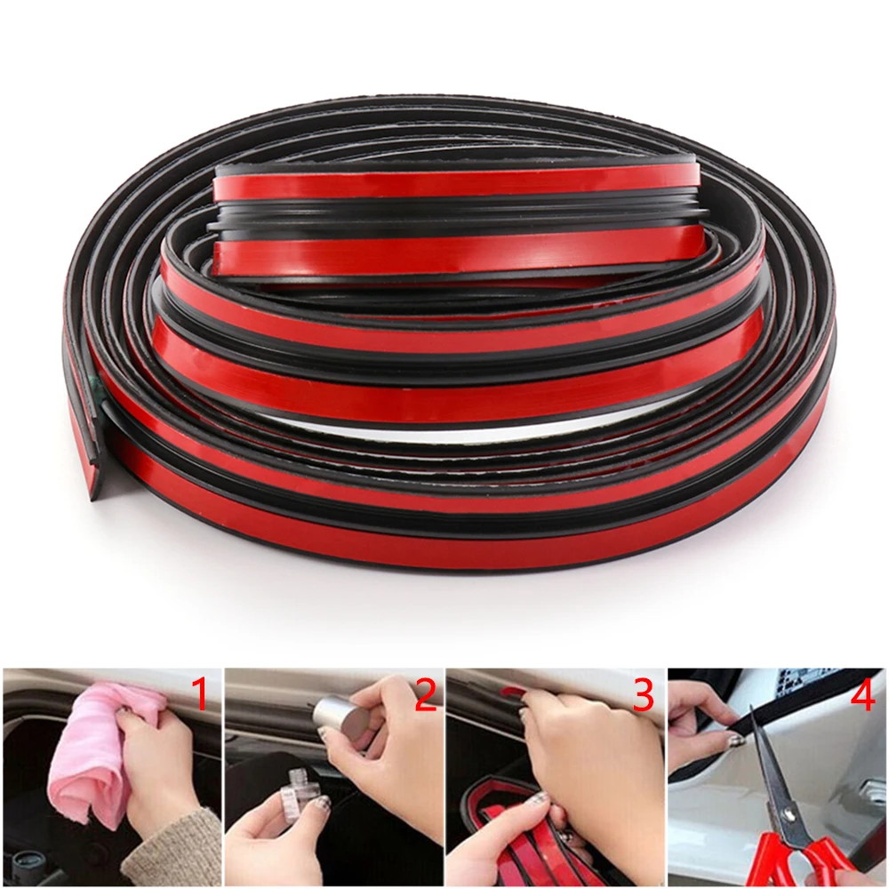 

Car Door Seal Strip Front Rear Windshield Sunroof Weatherstrip Edge Protector Trim Rubber Anti-Scratch Strip