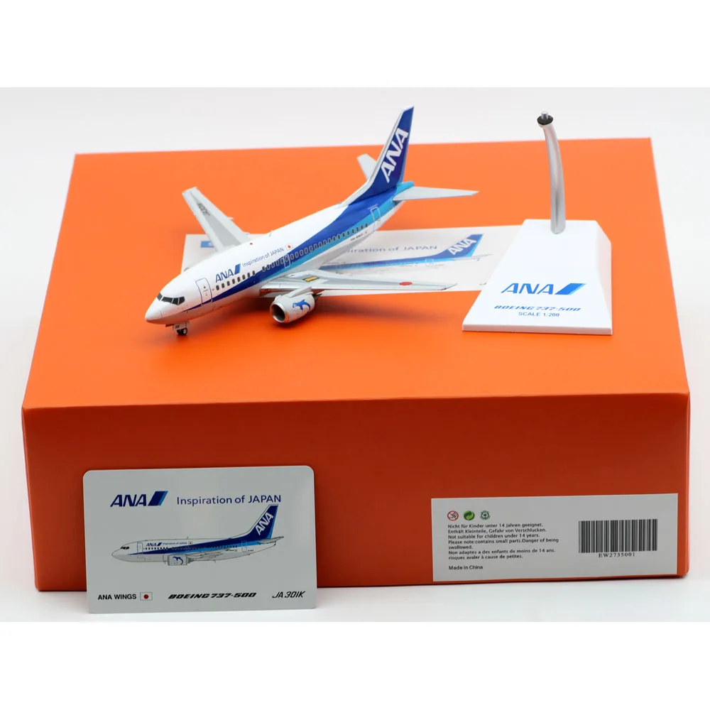 

Коллекционный самолет из сплава 1:200 подарок JC Крылья EW2735001 ANA Airlines «Farewell» Боинг 737-500, модель литая самолета JA301K