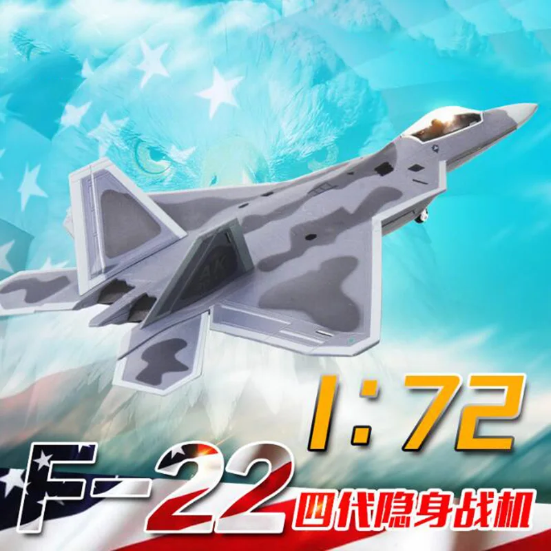 1/72 весы F22 Raptor Fighter летательный аппарат американский морской военный самолет модели взрослые детские игрушки для показа коллекции