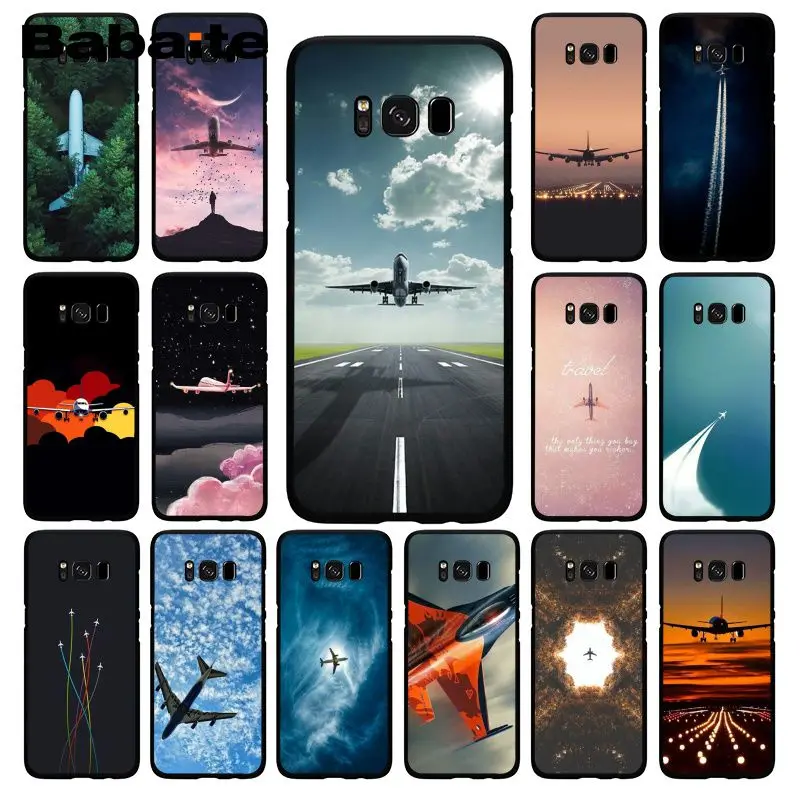 Чехол для телефона Babaite Airplane fly travel cloud Samsung Galaxy S10E S7 Edge S9 S8 S10plus S6 S10Lite | Мобильные