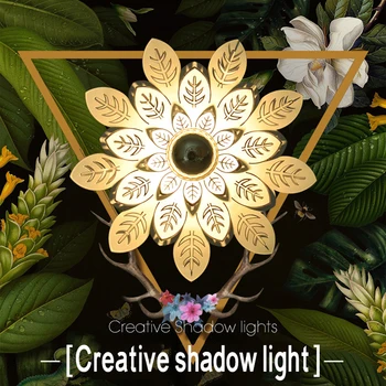 

ceiling lamp Creative flower shape corridor hallway lamp bedroom wall lamp study living room dining room led Nordic