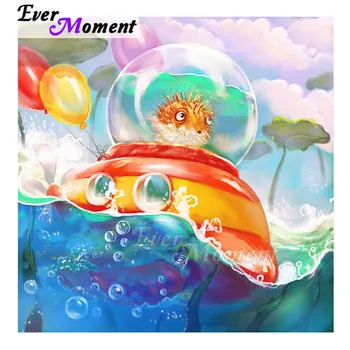 

Ever Moment Diamond Painting Ship Balloon Water Full Square Drill Handmade 5D DIY Mosaic Diamond Embroidery Decoration 3F2220