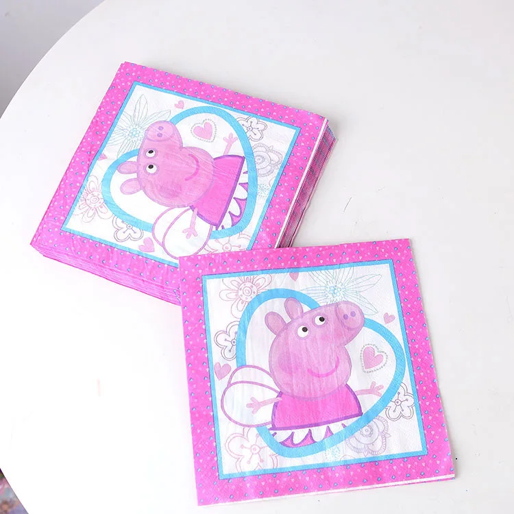 Peppa pig семья Свинки Пеппы пакет папа мама фигурка оригинальная Pelucia аниме Свинка Пеппа украшение для вечеринки в день рождения игрушки подарки - Цвет: 20pcs