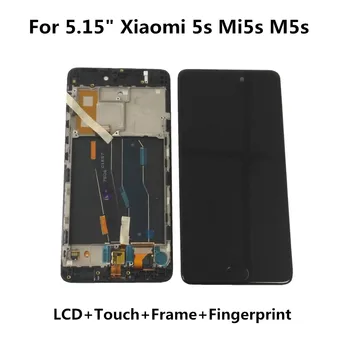 

Original 5.15 "For Xiaomi Mi 5 Mi5S Mi 5S LCD Display Touch Screen Digitizer AssemblyFor Xiaomi Mi5s With Fingerprint Add Frame