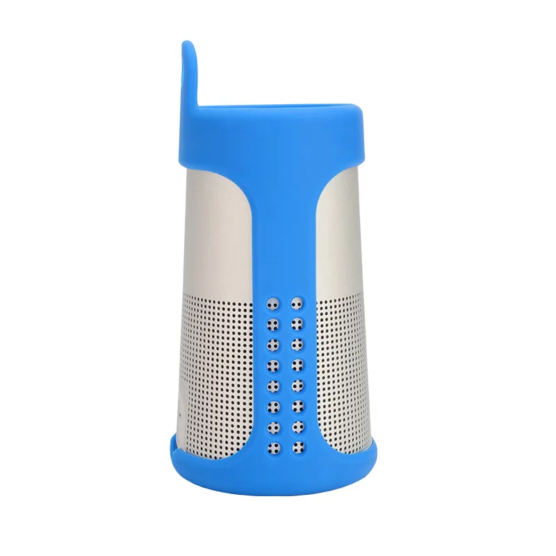 Противоударный силиконовый чехол для BOSE Soundlink Revolve Bluetooth динамик портативный Противоскользящий чехол - Цвет: Blue