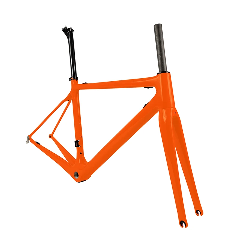 Cheap Superlight Classisc style carbon Road bike frameset with fork/seatpost/handlebarUltra-light 975g DI2/Mechanical 5