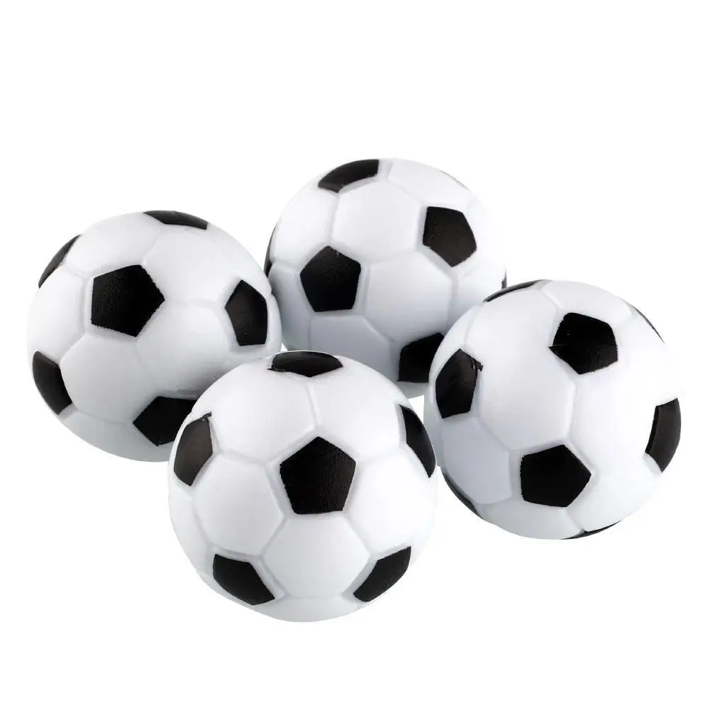 

New Fun Plastic 4pcs 32mm Soccer Table Ball Football Fussball Game Black+White