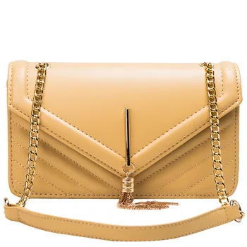 

Luxury Handbags Women Bags Designer 2019 Fashion Chain Crossbody Bags Women Tassel Small Square Bag Leather Bolsa Feminina
