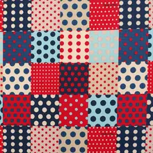 1 ярд полиэстер/ПВХ покрытие водонепроницаемая ткань для сумки,-патч и точка(ширина = 140 см