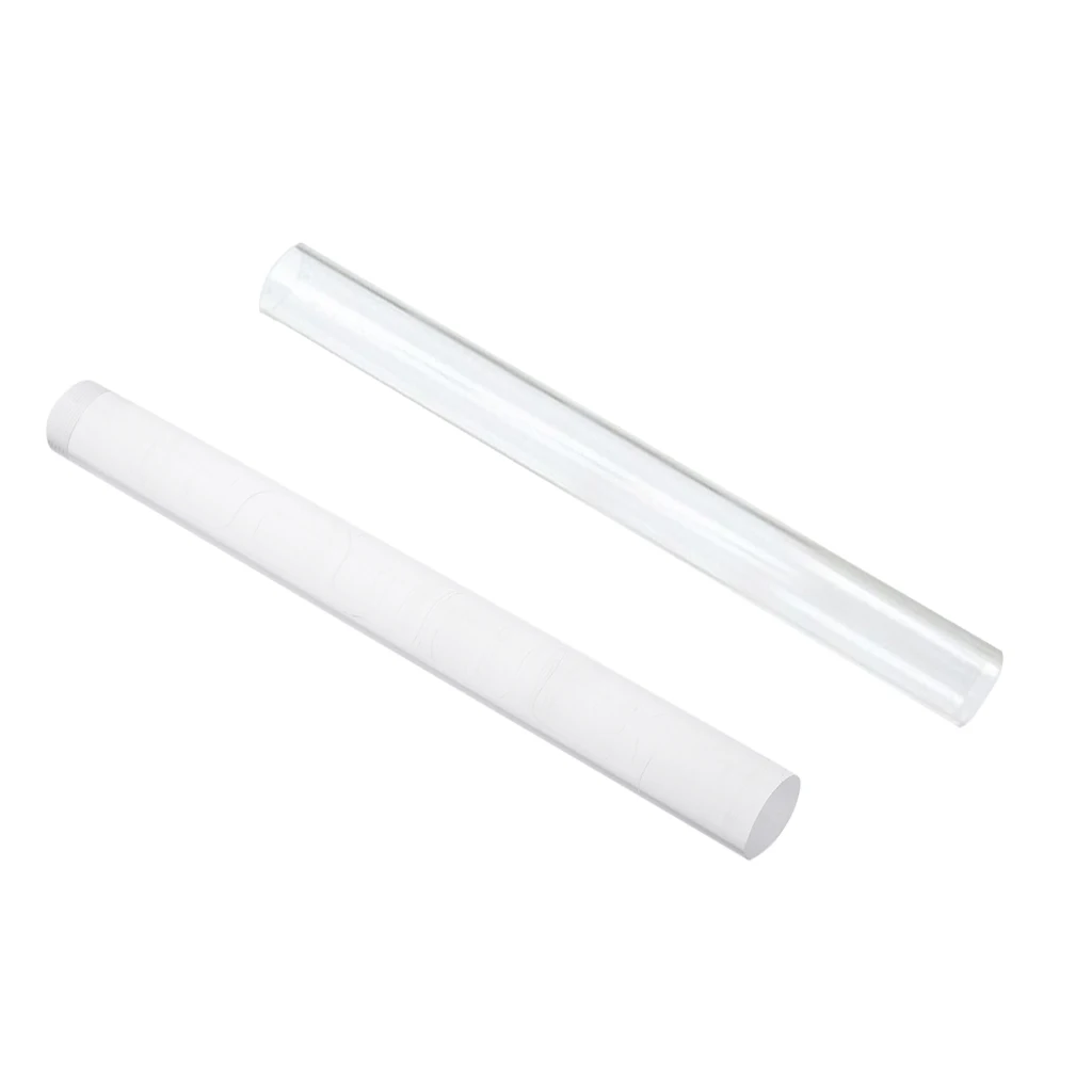 2 Sets Acrylic Roller Rolling Pin Stick Rod Polymer Clay Sculpture Art Craft Tool Accessories for Kids Hobbies Toys