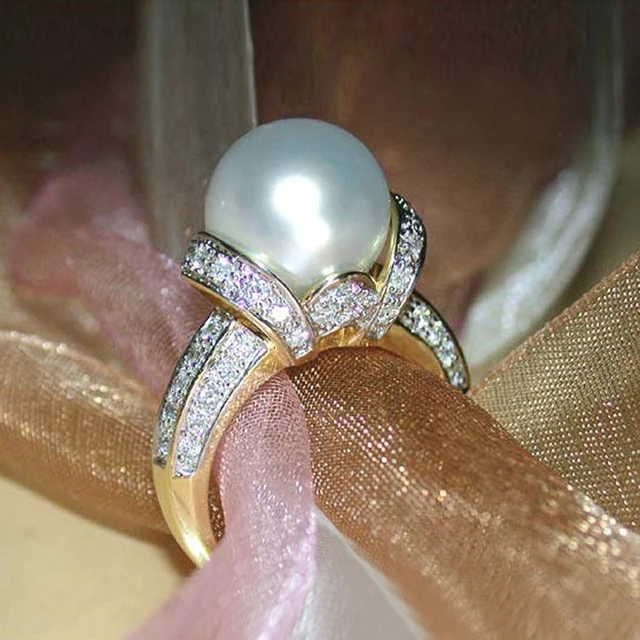 Diamond & South Sea pearl Ring – ANNIE CASE FINE JEWELRY