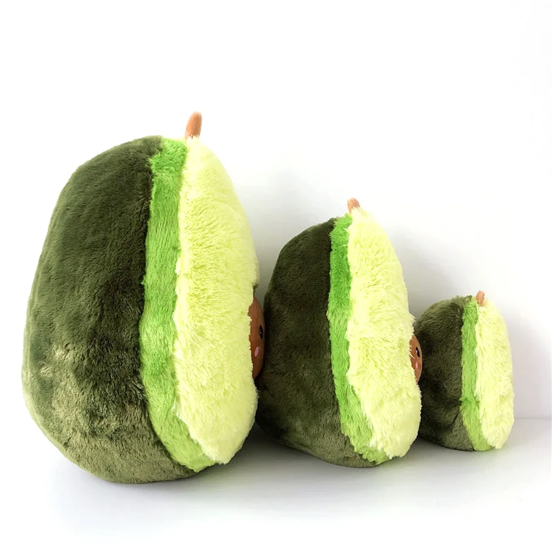 

1M Kawaii Avocado Plush Pillow Fruit Doll Creative Smile Plush Plant Toy Avocado Cushion Birthday Gift for Kids Children