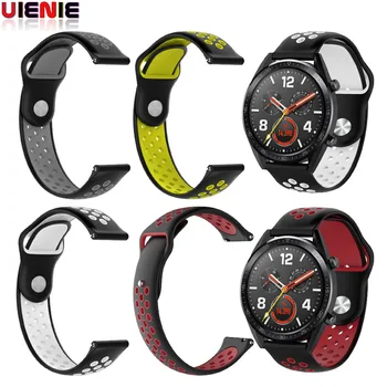 

22mm Watch bands for Huawei Watch GT strap/Honor Magic/galaxy watch 46mm strap silicone belt smart watch replacement wristband