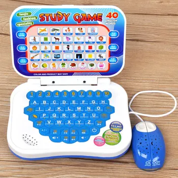 

Children Chinese-English Bilingual Learning Machine with Mouse Computer Learning Education Machine Tablet Toy Gift Random Color